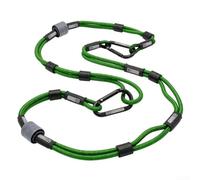 Caswynlife Cuerda de amarre resistente de 1,5 m, correa elástica resistente a los arañazos con ganchos, para línea versátil para kayaks, tablas de remo, camping y uso de mascotas (verde)
