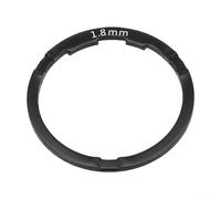 Caswynlife Espaciador de eje libre de bicicleta de aleación de aluminio, para ajuste de casete de bicicleta de carretera y soporte inferior, arandela de buje de 0,8/2 mm en negro o plateado (plata 2