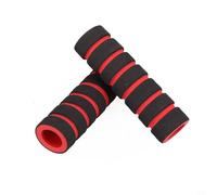Caswynlife Esponja para bicicleta H & lebar Grips cubierta de espuma de 105 mm, para velocidad muerta Fixie Track Bike Racing Bar cinta absorbente de golpes cómoda (negro rojo)