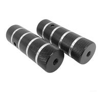Caswynlife Estriberas de aleación de aluminio para bicicleta, 38 x 110 mm, color negro, reposapiés para bicicletas eléctricas y la mayoría de bicicletas, accesorio de ciclismo resistente para mejorar