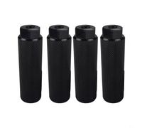 Caswynlife Estriberas para bicicleta, pedales traseros antideslizantes de aleación de aluminio con rayas grabadas para bicicletas de carretera de montaña, incluye tornillos y herramientas de 10 mm