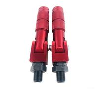 Caswynlife Estriberas plegables de aluminio de 14 mm para bicicletas eléctricas, motocicletas, ciclomotores, ATV, UTV, Go Kart (rojo)
