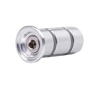 Caswynlife Expansor de tornillo de compresión de horquilla de carbono para auriculares de 1-1/8 pulgadas, adaptador de tubo de dirección de 28.6 mm en aleación de acero inoxidable, tapa superior de