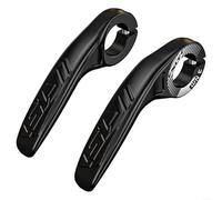 Caswynlife Extremos de manillar de fibra de carbono para bicicleta, diseño ergonómico, ligero, multiángulo, ajustable, para bicicletas de montaña, carretera, diámetro del agujero de 22,2 mm, negro