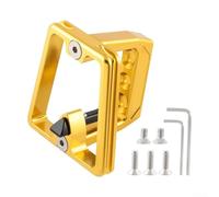 Caswynlife for-brompton - Adaptador de bloque de soporte frontal, montaje de aluminio de 3 agujeros para marco de bicicleta, soporte ligero para portaequipajes, opciones azul, rojo, dorado, plateado