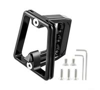 Caswynlife for-brompton Adaptador de bloque de soporte frontal, montaje de aluminio de 3 agujeros para marco de bicicleta, soporte ligero para portaequipajes, opciones azul, rojo, dorado, plateado