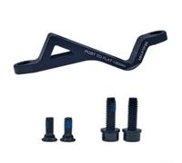 Caswynlife Freno de disco de aluminio de 74 mm a 34 mm a pinza de conversión de marco de bicicleta a carretera compatible con sistemas mecánicos e hidráulicos opción de altura de 0 mm o 20 mm acabado