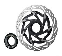 Caswynlife Freno de disco de bloqueo central de bicicleta, diseño de aleta de enfriamiento de aleación de aluminio para disipación de calor, rendimiento silencioso mecanizado CNC para bicicletas de
