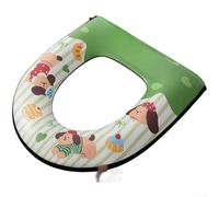 Caswynlife Funda de asiento de inodoro de poliuretano, impermeable, diseño sin lavado, con ambientador de aromaterapia integrado y cierre de cremallera (A)