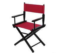 Caswynlife Funda de lona de repuesto para silla de director con madera, lona para asientos de jardín al aire libre (rojo)