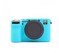 Caswynlife Funda de silicona para cámara Sony A7C II A7CR, cubierta protectora con agarre antideslizante, carcasa de armadura corporal a prueba de golpes, para cámaras sin espejo (azul)