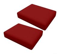 Caswynlife Funda para sofá de patio al aire libre, protector de muebles de jardín impermeable resistente a las manchas para sillas de ratán, carcasa de poliéster sin núcleo, 13 x 26 x 4 pulgadas (rojo