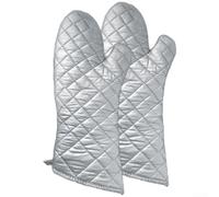 Caswynlife Guantes de horno resistentes al calor, agarre antideslizante, manoplas gruesas para hornear, capa de algodón térmico, material resistente al fuego, uso de barbacoa de horno de microondas de