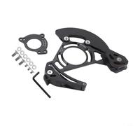 Caswynlife Guía de cadena de disco único, aleación de aluminio y protector de nailon para bicicleta de montaña, 32T-38T compatible con soportes ISCG03 e ISCG05, negro