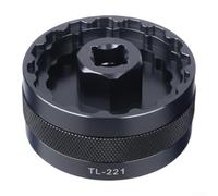 Caswynlife Herramienta de pedalier 5-en-1 para bicicletas de carretera de montaña, zócalo de aleación de aluminio para 44Mm Bbr-60 Fsa-386 Dub16T Bb-R9100 (negro)