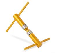 Caswynlife Herramienta de roscado de pedalier de bicicleta BC1.37 x 24T para marcos de aleación de acero y aluminio con 8 ranuras de extracción de virutas para un reenhebrado suave y fijación de