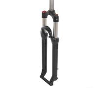 Caswynlife Horquilla delantera de bloqueo hidráulico de aleación de aluminio, para bicicleta de montaña, suspensión de resorte de aceite, con cable de control de hombro, pieza de actualización de cola