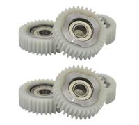 Caswynlife Juego de 6 engranajes rectos de nailon 36T para motor de cubo de bicicleta eléctrica con 608 rodamientos, engranajes de piñón de acero inoxidable de 38 mm de diámetro y 8 mm de diámetro
