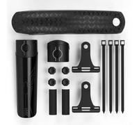Caswynlife Juego de guardabarros para bicicleta de montaña de liberación rápida, ángulo ajustable, para MTB de 26 27.5 29 pulgadas, protector delantero trasero de nailon PP, con bloqueo de hebilla