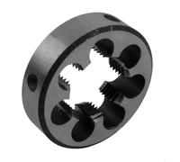 Caswynlife Juego de troqueles redondos de rosca de tubo BSP para tamaños de pulgada G1/8, G1/4, G3/8, G1/2, G3/4 y G1, herramienta de acero de alta velocidad para fontanería y uso en taller (G1-11)