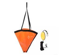Caswynlife Kit de anclaje de mar, para kayak, canoa, barco de pesca, anclaje de PVC, con flotador de boya, sujeción estable, para balsa de velero, bote inflable, naranja negro (XL)