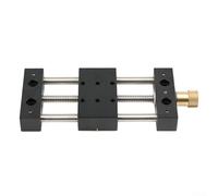 Caswynlife Mesa deslizante lineal Etapa de traducción de eje X Aleación de aluminio 75mm 120mm Travel Precision Displacement Station para maquinaria de prueba óptica (0-75mm sin base)