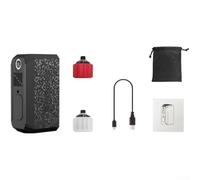 Caswynlife Mini bomba de aire eléctrica portátil de 130 PSI, USB-C recargable, inflador de neumáticos de bicicleta con luz LED, para bicicleta, motocicleta, pelotas deportivas