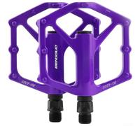 Caswynlife Pedales de bicicleta de aleación de aluminio con rodamiento sellado, pedales planos antideslizantes de plataforma ancha para ciclismo de carretera MTB, reposapiés ligeros antideslizantes