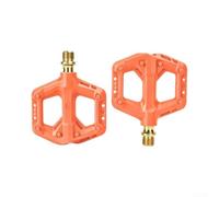 Caswynlife Pedales de bicicleta de nailon ligeros con rodamientos sellados y pasadores antideslizantes para bicicletas plegables de carretera MTB, par de repuesto (naranja)
