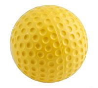 Caswynlife Pelotas de práctica con hoyuelos, para máquinas de lanzamiento, bolas de golpe de plástico PU seguras, para ejercicios de campo, bolas de entrenamiento ligeras de color verde brillante