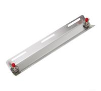 Caswynlife Placa posterior de buceo, 31x6.5cm Aluminio | Arnés de acero inoxidable, adaptador de tanque único para buzos técnicos, acabado mate para un control submarino estable