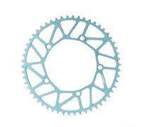 Caswynlife Plato de aluminio para bicicleta plegable, corona dentada ligera para bicicleta de carretera, pieza de repuesto para bielas, perfil ancho de dientes contra el desprendimiento de la cadena