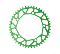 Caswynlife Plato individual para bicicleta de 130 BCD, piñón de aleación de aluminio con perfil de dientes anchos estrechos para bicicleta de carretera y plegable, engranaje delantero ligero