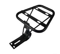 Caswynlife Portabicicletas trasero, soporte de acero para bicicletas eléctricas con agujeros de montaje, marco de soporte de equipaje duradero para bicicletas eléctricas y desplazamientos, negro