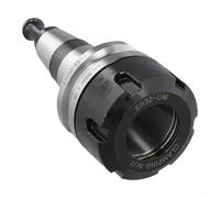 Caswynlife Portabrocas ISO30 ER32 50L, acero inoxidable de alta densidad, diseño equilibrado para mecanizado de torno CNC, velocidad de 30000 rpm, plata y negro, tamaño de 120 x 50 mm