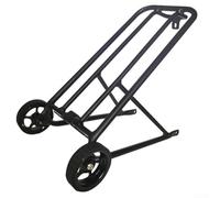 Caswynlife Portaequipajes trasero de aleación de aluminio para bicicleta plegable de 16 pulgadas, con ruedas fáciles para neumáticos Brompton de 16 x 1-3/8, portaequipajes resistente con agujeros de
