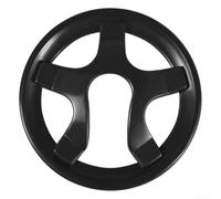 Caswynlife Protector de plato de bicicleta, cubierta de piñón de plástico de PC para engranajes de 32-42T, protector de bicicleta negro que evita enganches en los pantalones y lesiones en las piernas