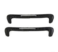 Caswynlife Protectores de patinaje sobre hielo Cubiertas protectoras ajustables, Para zapatos de patinaje de velocidad Protectores de plástico duro para evitar daños pinchazos (negro)