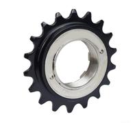 Caswynlife Rueda libre de acero inoxidable para bicicleta de una sola velocidad 18T paso de rosca 1.375 pulgadas para eje trasero 34 x 17 mm negro plata