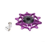 Caswynlife Rueda tensora del desviador trasero de 10 dientes | Rueda de polea de bicicleta de aluminio CNC, rodillo guía de desviador de rodamiento de cerámica suave para bicicletas