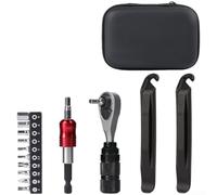 Caswynlife s Alusmallum - Juego de herramientas de reparación de bicicletas con cambio rápido magnético, estuche portátil compacto para mantenimiento de ciclismo, kit multifunción para bicicletas de