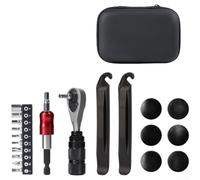 Caswynlife s Alusmallum - Juego de herramientas de reparación de bicicletas con cambio rápido magnético, estuche portátil compacto para mantenimiento de ciclismo, kit multifunción para bicicletas de