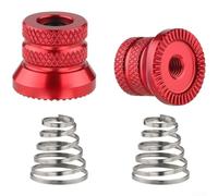 Caswynlife S Bike - Brocheta de liberación rápida M5 de 0,8 mm, varilla de fijación de eje de aleación Alusmallum con moleteado antideslizante y arandela integrada para bicicletas plegables de