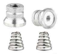 Caswynlife S Bike - Brocheta de liberación rápida M5 de 0,8 mm, varilla de fijación de eje de aleación Alusmallum con moleteado antideslizante y arandela integrada para bicicletas plegables de