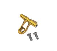 Caswynlife s Soporte de guardabarros para bicicleta, soporte de aleación de aluminio 6061, 57 mm X M6, para bicicleta plegable Brompton Pline, gris dorado rojo plateado (oro)