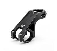 Caswynlife s Vástago de bicicleta 60Mm -65 grados aleación de aluminio 6061 ligero CNC Mountain Bike Downhill Riser Manillar Extensión Plata (negro 35mm)