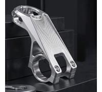 Caswynlife s Vástago de bicicleta 60Mm -65 grados aleación de aluminio 6061 ligero CNC Mountain Bike Downhill Riser Manillar Extensión Plata (gris 35mm)