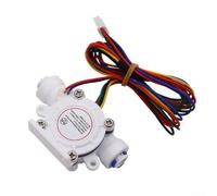 Caswynlife Sensor de flujo con tecnología Hall para medir tasas de flujo de agua entre 0,3 y 6 litros por minuto y datos de temperatura simultáneos (A)