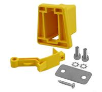 Caswynlife Soporte de adaptador delantero de bicicleta plegable con bloque de cojinete para Brompton Y, Pa66+Kit de montaje de soporte de bolsa de fibra de vidrio (amarillo)