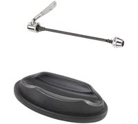 Caswynlife Soporte de bloque de rueda delantera para bicicleta, para entrenador interior, almohadilla elevadora de ciclismo estable, con opción de palanca de liberación rápida, soporte de plástico